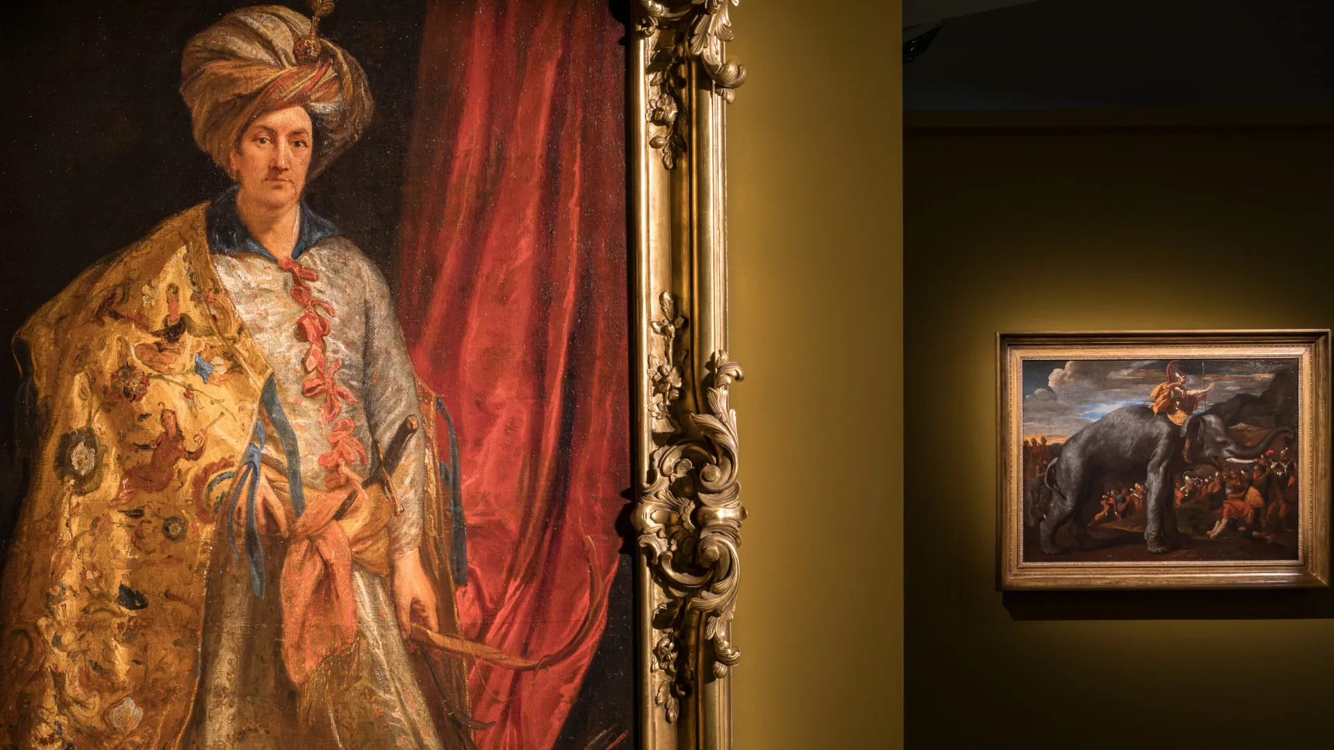 Nell'immagine un quadro barocco della mostra a Roma